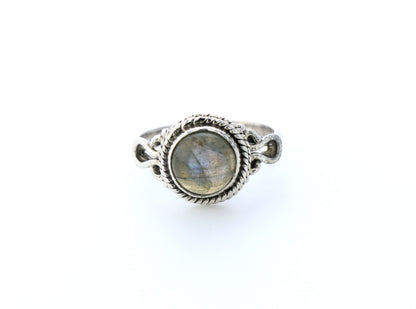 Bague labradorite naturelle｜Argent 925