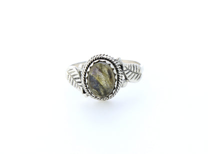 Bague labradorite naturelle｜Argent 925