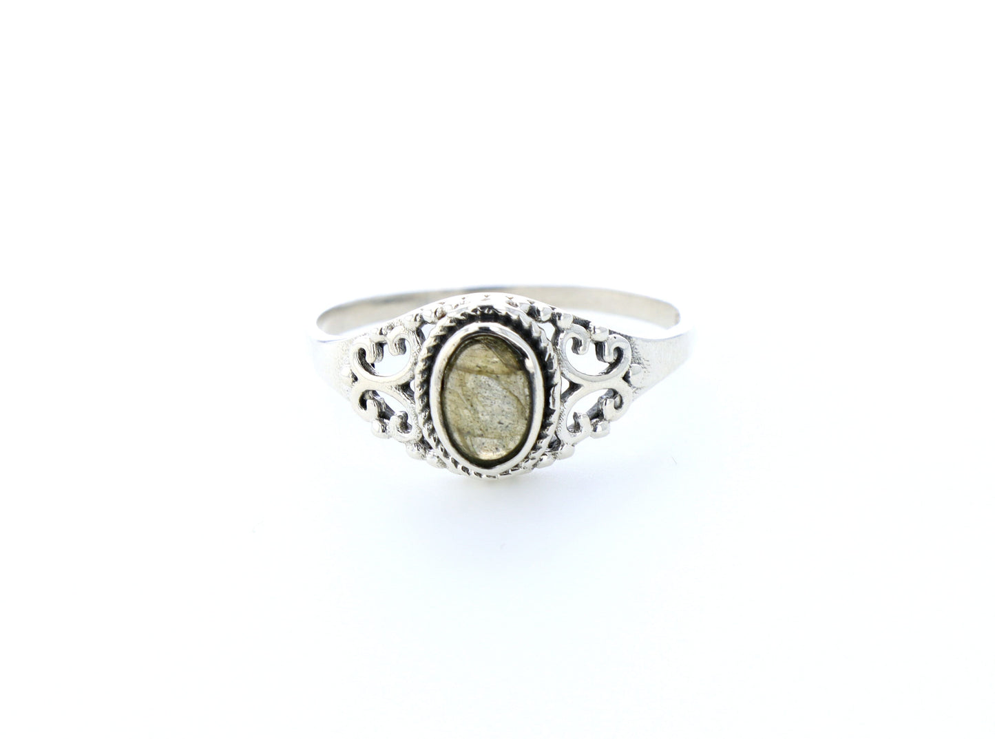 Bague labradorite naturelle｜Argent 925