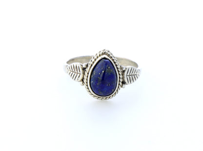 Bague lapis lazuli naturelle｜Argent 925