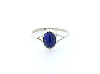 Bague lapis lazuli naturelle｜Argent 925