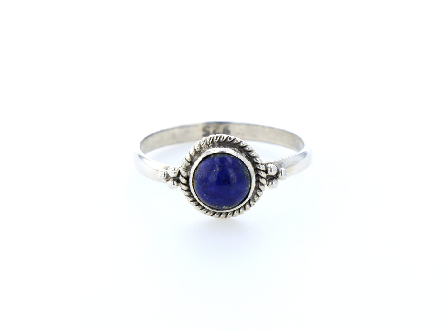 Bague lapis lazuli naturelle｜Argent 925