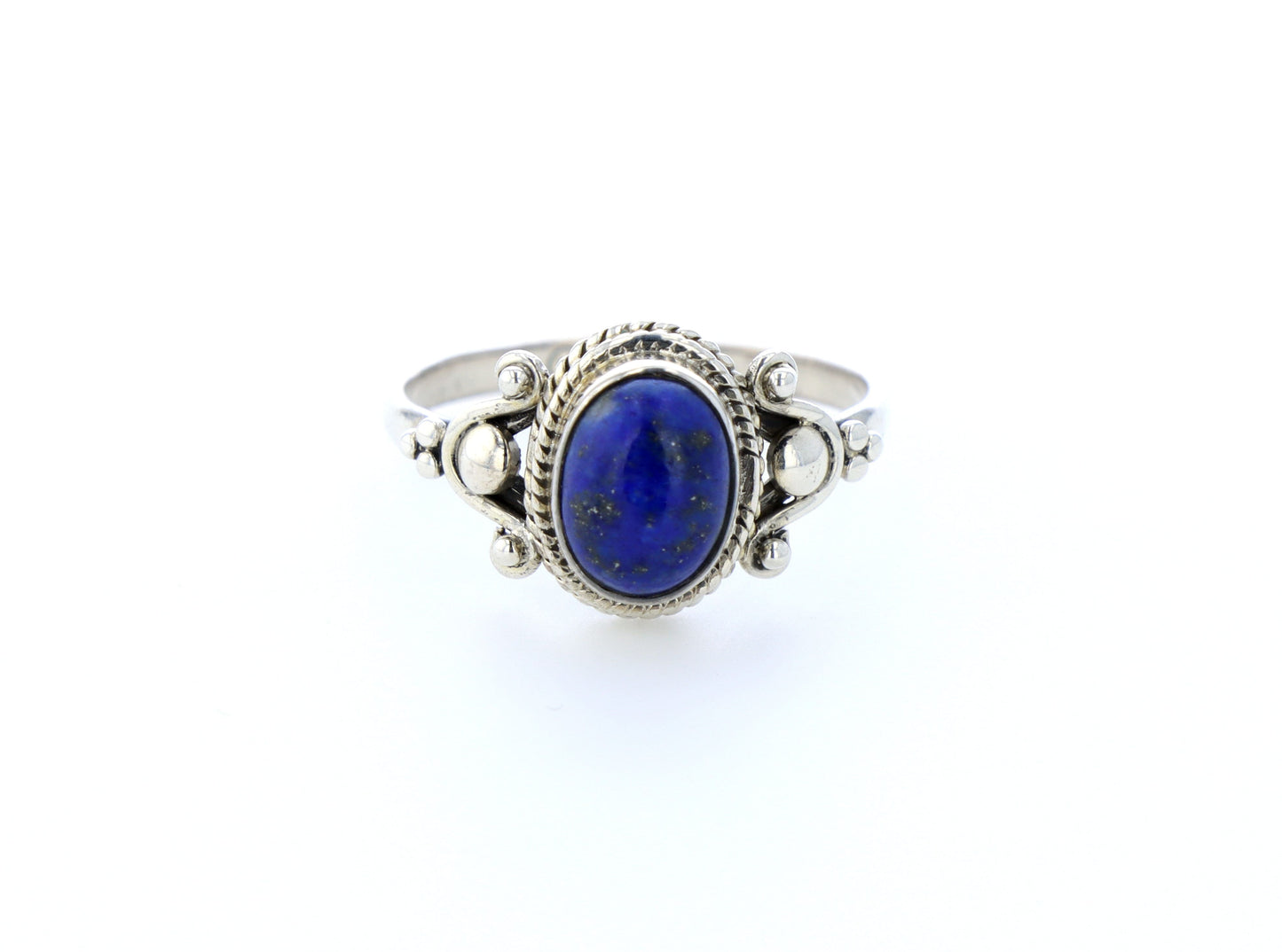 Bague lapis lazuli naturelle｜Argent 925