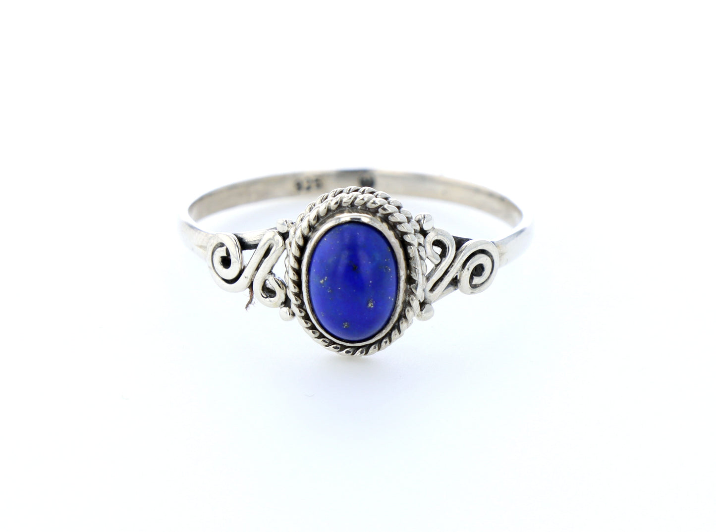 Bague lapis lazuli naturelle｜Argent 925