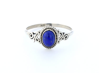 Bague lapis lazuli naturelle｜Argent 925