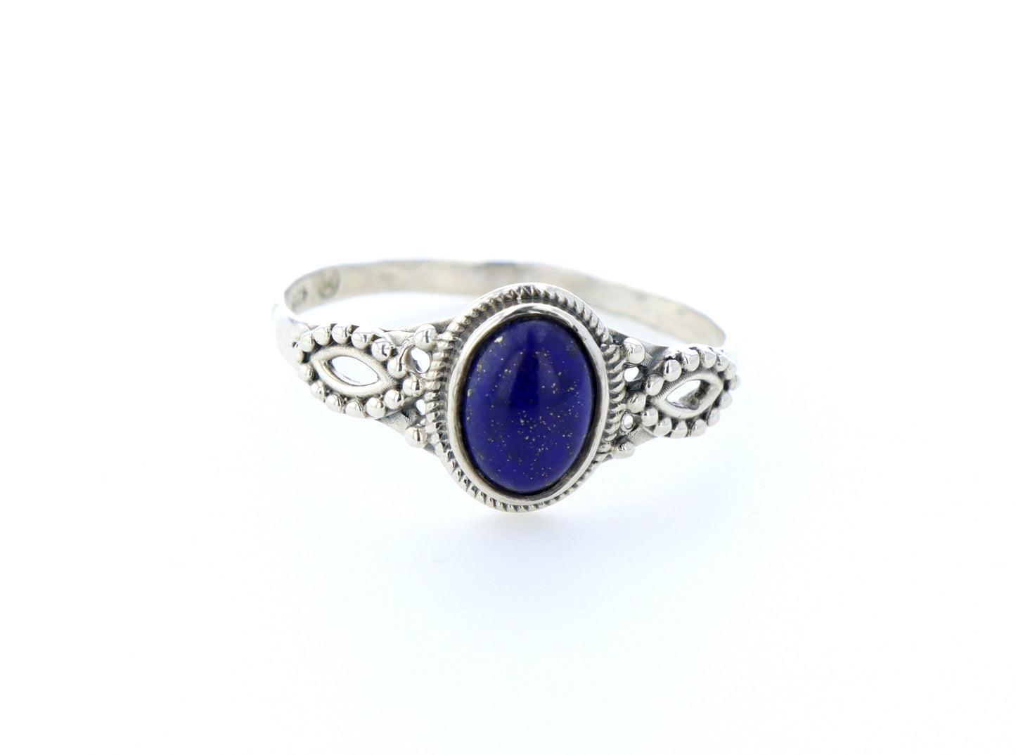 Bague lapis lazuli naturelle｜Argent 925