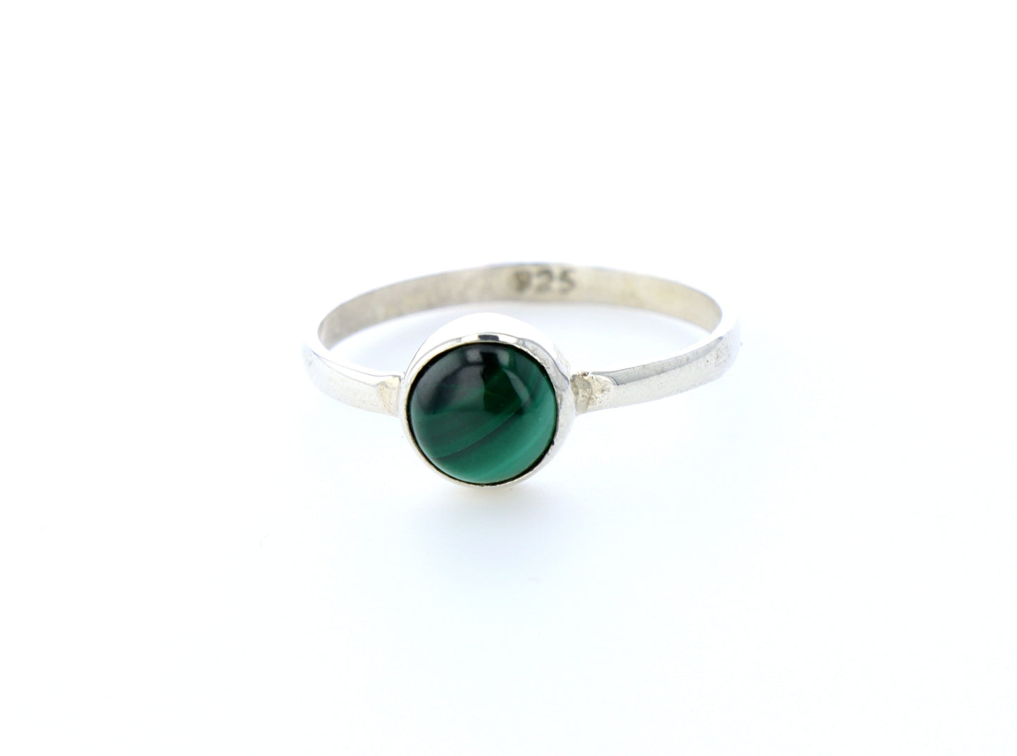 Bague malachite naturelle｜Argent 925