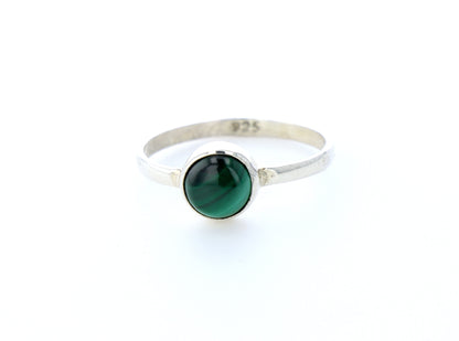 Bague malachite naturelle｜Argent 925