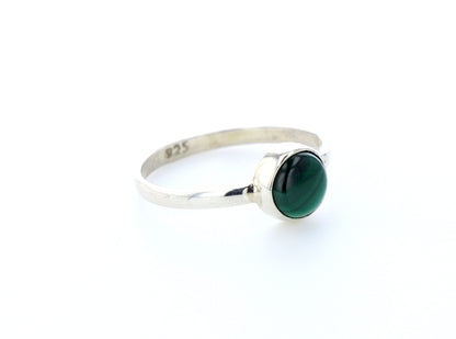 Bague malachite naturelle｜Argent 925