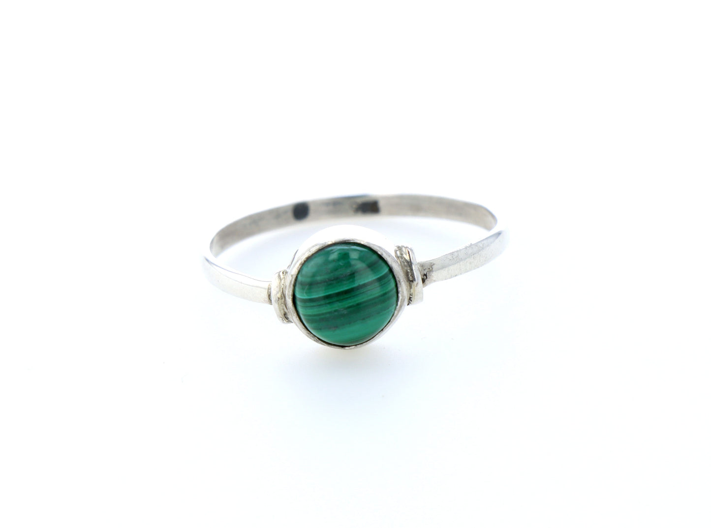 Bague malachite naturelle｜Argent 925