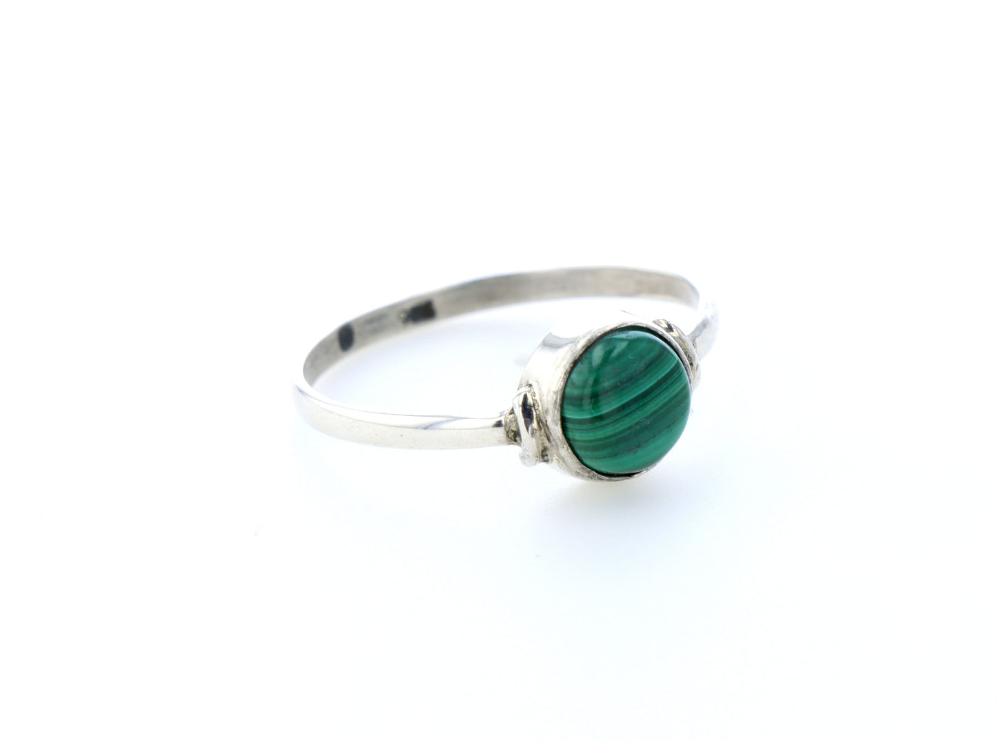Bague malachite naturelle｜Argent 925