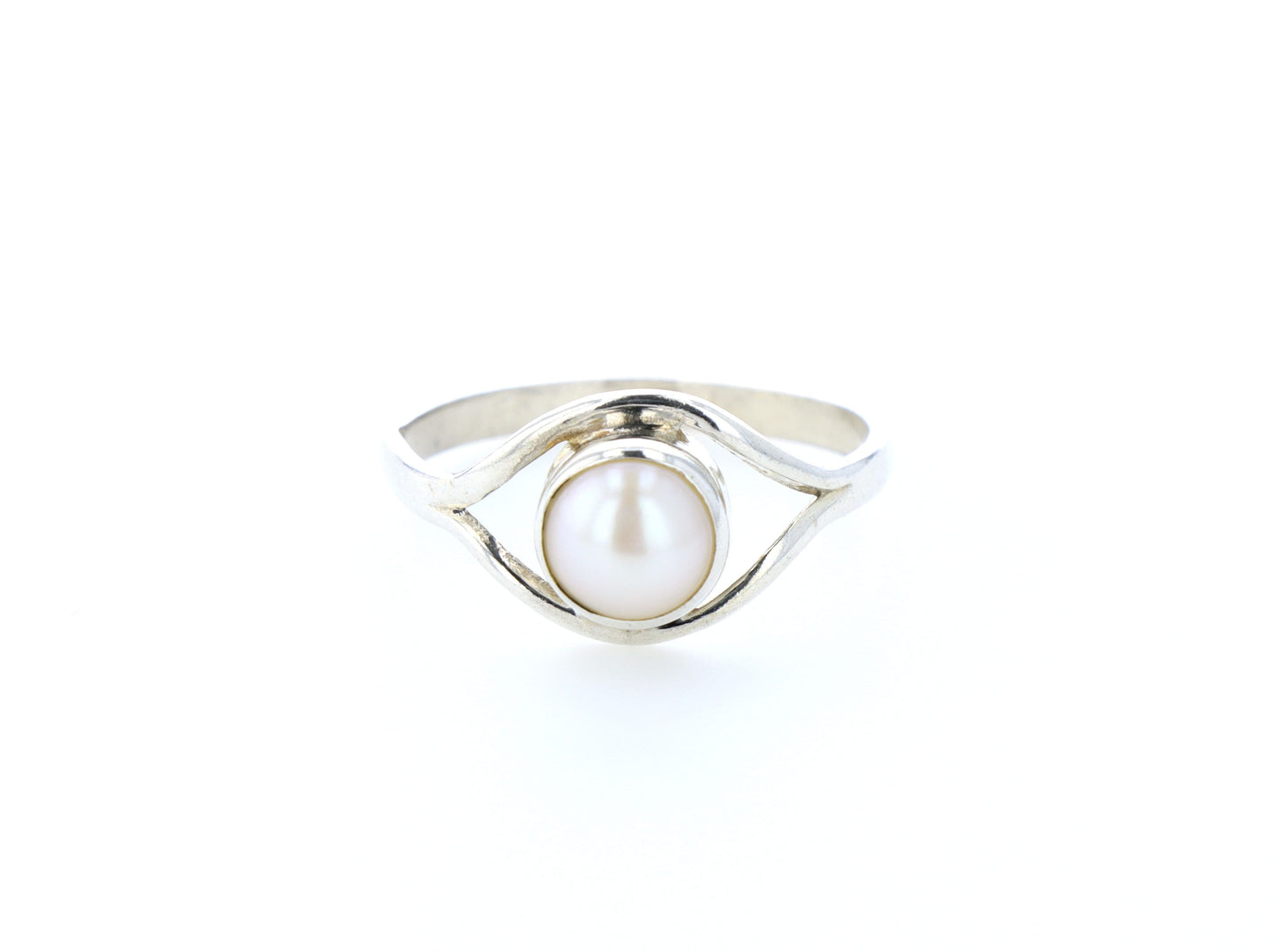 Bague nacre naturelle｜Argent 925