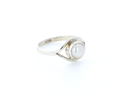 Bague nacre naturelle｜Argent 925
