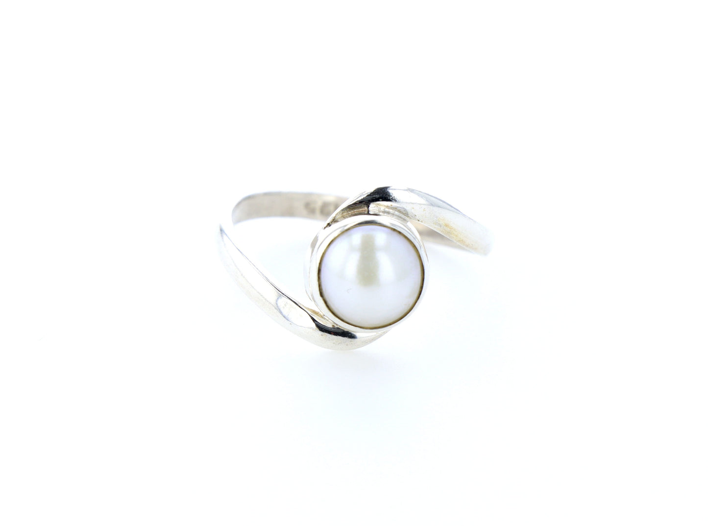 Bague nacre naturelle｜Argent 925