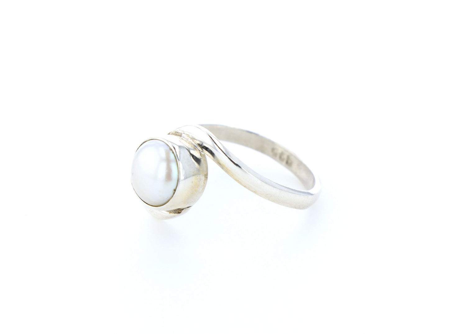 Bague nacre naturelle｜Argent 925