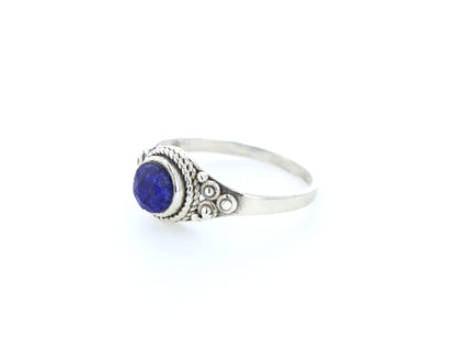 Bague Saphir indien naturelle｜Argent 925