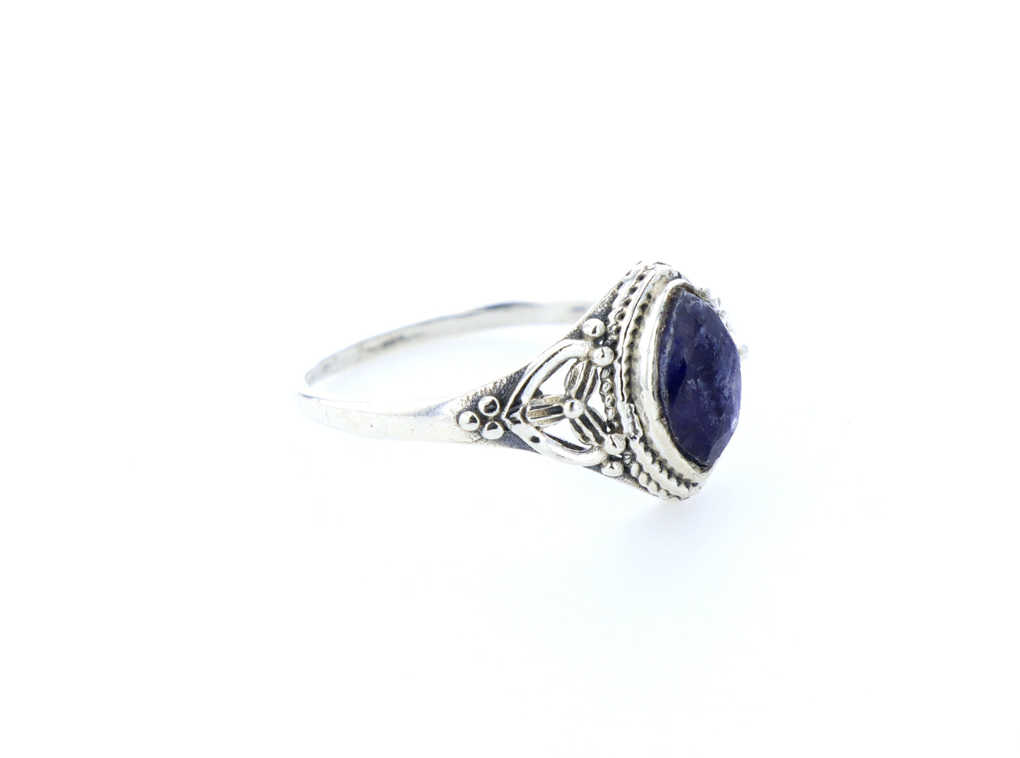 Bague Saphir indien naturelle｜Argent 925