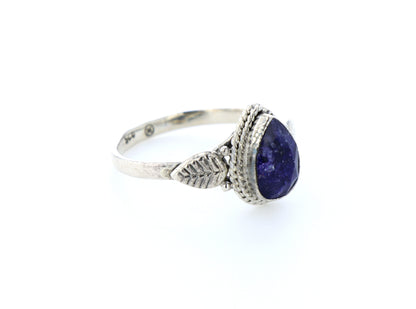 Bague Saphir indien naturelle｜Argent 925
