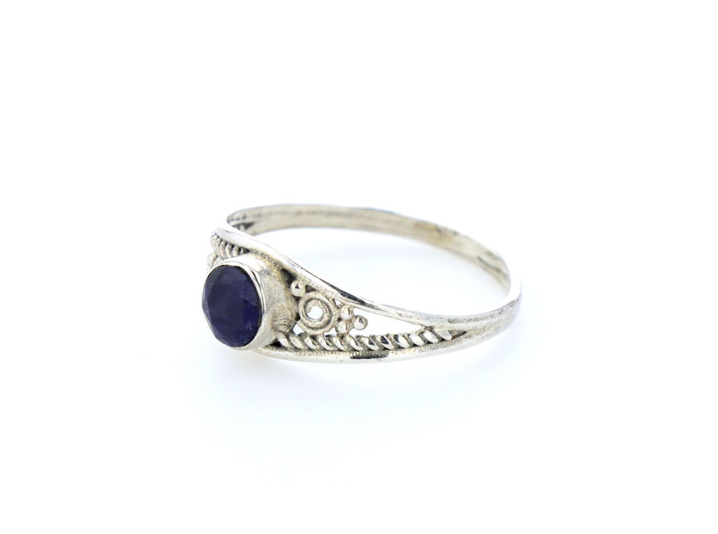 Bague Saphir indien naturelle｜Argent 925