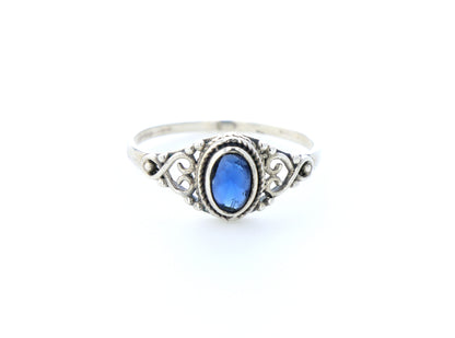 Bague Saphir indien naturelle｜Argent 925