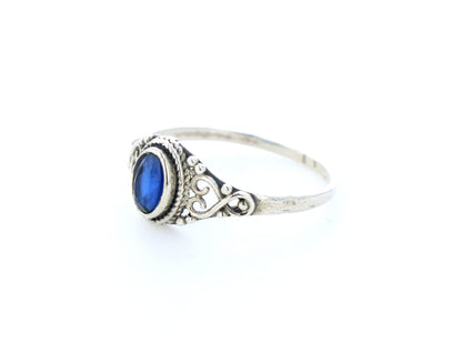 Bague Saphir indien naturelle｜Argent 925