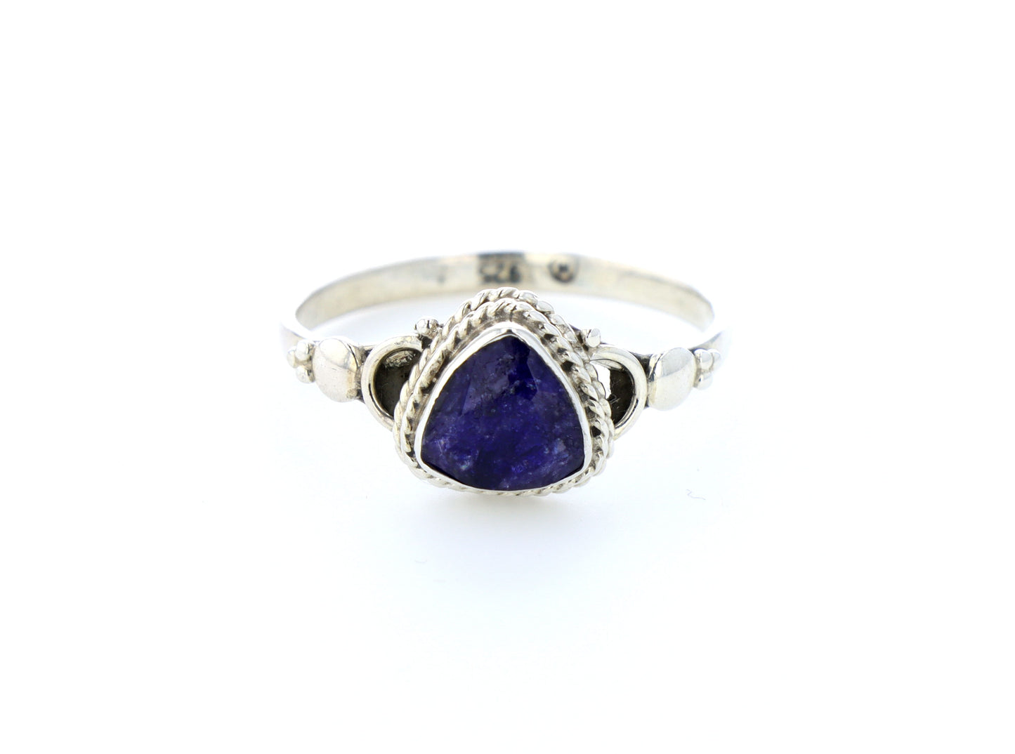 Bague Saphir indien naturelle｜Argent 925