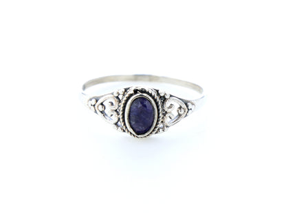 Bague Saphir indien naturelle｜Argent 925