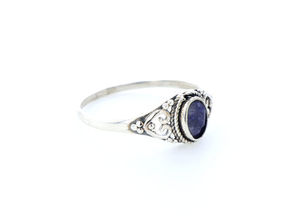 Bague Saphir indien naturelle｜Argent 925