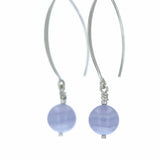 Boucles d'oreilles Agate Blue Lace 1 La Taillerie