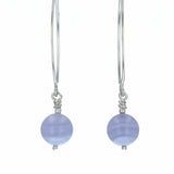 Boucles d'oreilles Agate Blue Lace 1 La Taillerie