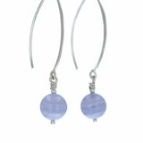 Boucles d'oreilles Agate Blue Lace 1 La Taillerie