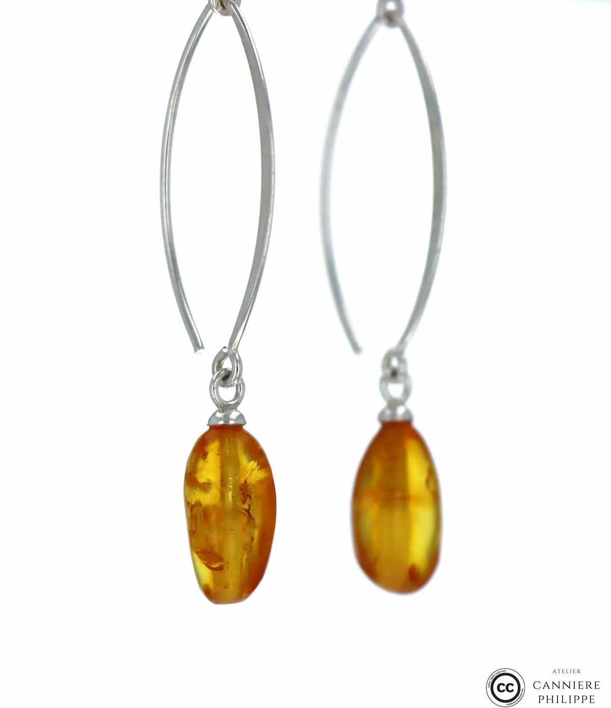 Boucles D'Oreilles Ambre 2 La Taillerie