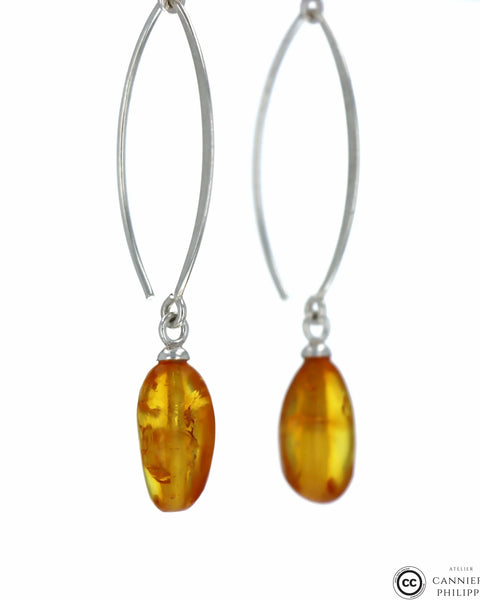 Boucles D'Oreilles Ambre 2 La Taillerie