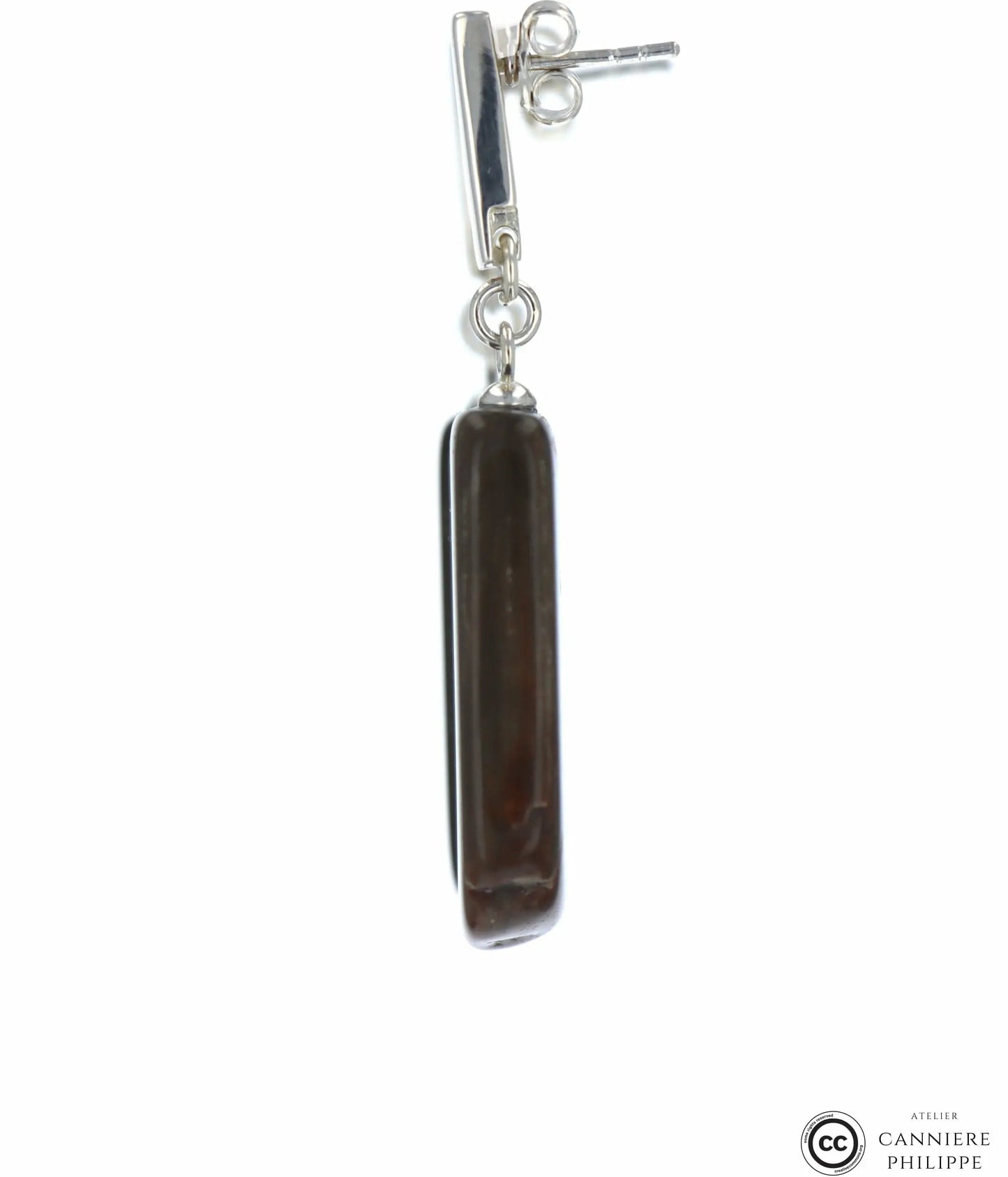 Boucles d'oreilles Bois Fossilisé 2 La Taillerie