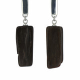 Boucles d'oreilles Bois Fossilisé 2 La Taillerie