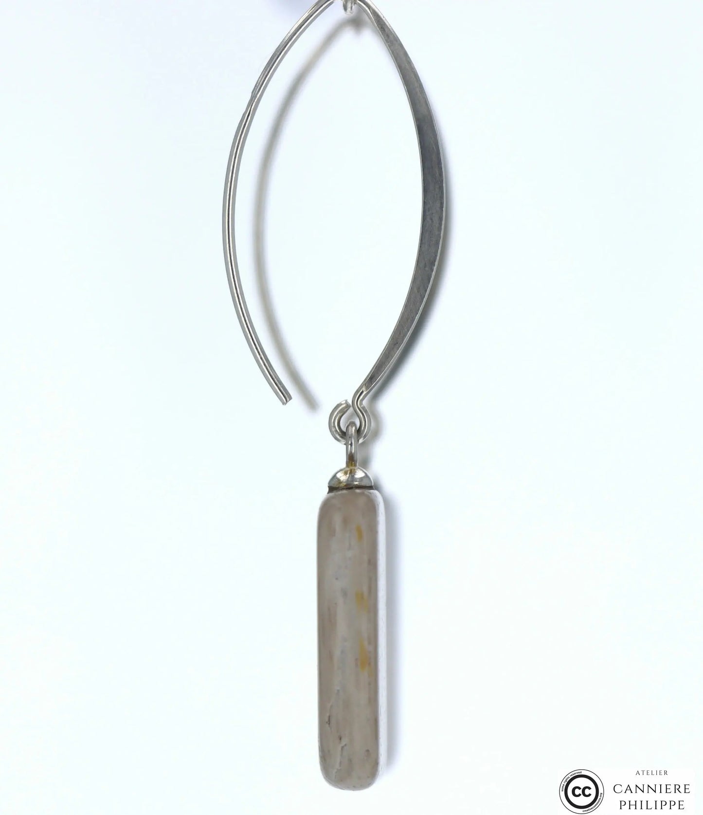 Boucles d'oreilles Bois Fossilisé 1 La Taillerie