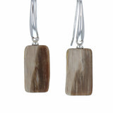 Boucles d'oreilles Bois Fossilisé 3 La Taillerie