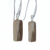 Boucles d'oreilles Bois Fossilisé 3 La Taillerie
