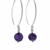 Boucles d'oreilles Charoite 2 La Taillerie
