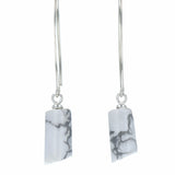 Boucles d'oreilles Howlite 1 La Taillerie