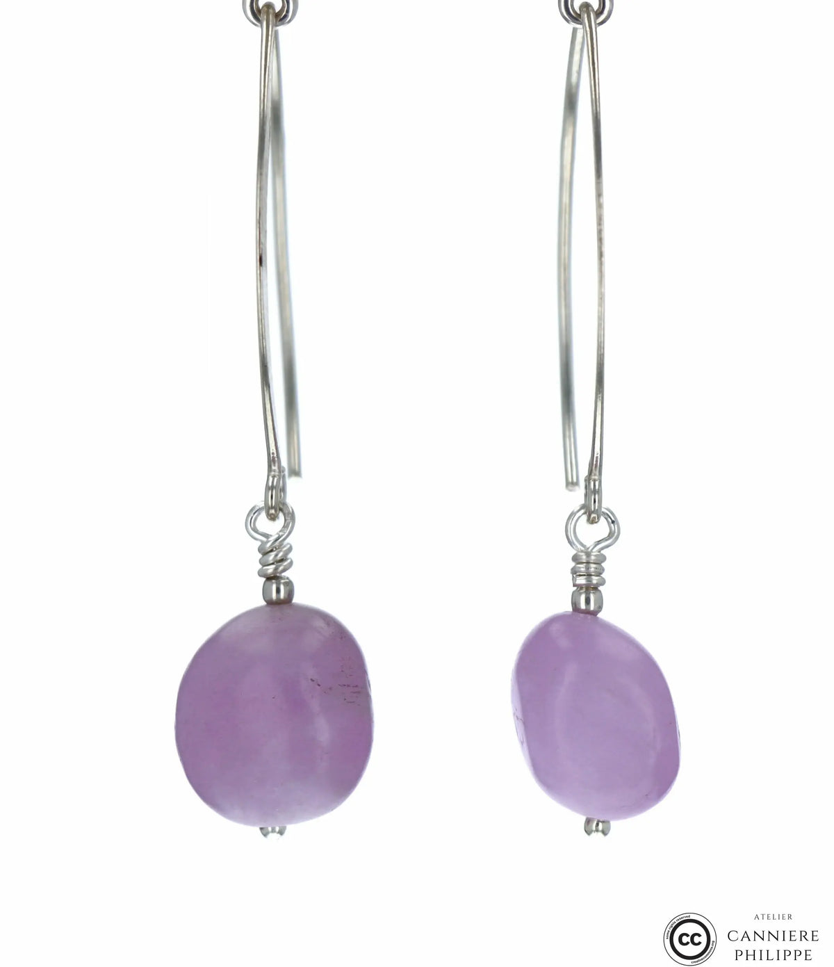 Boucles d'oreilles Kunzite 1 La Taillerie