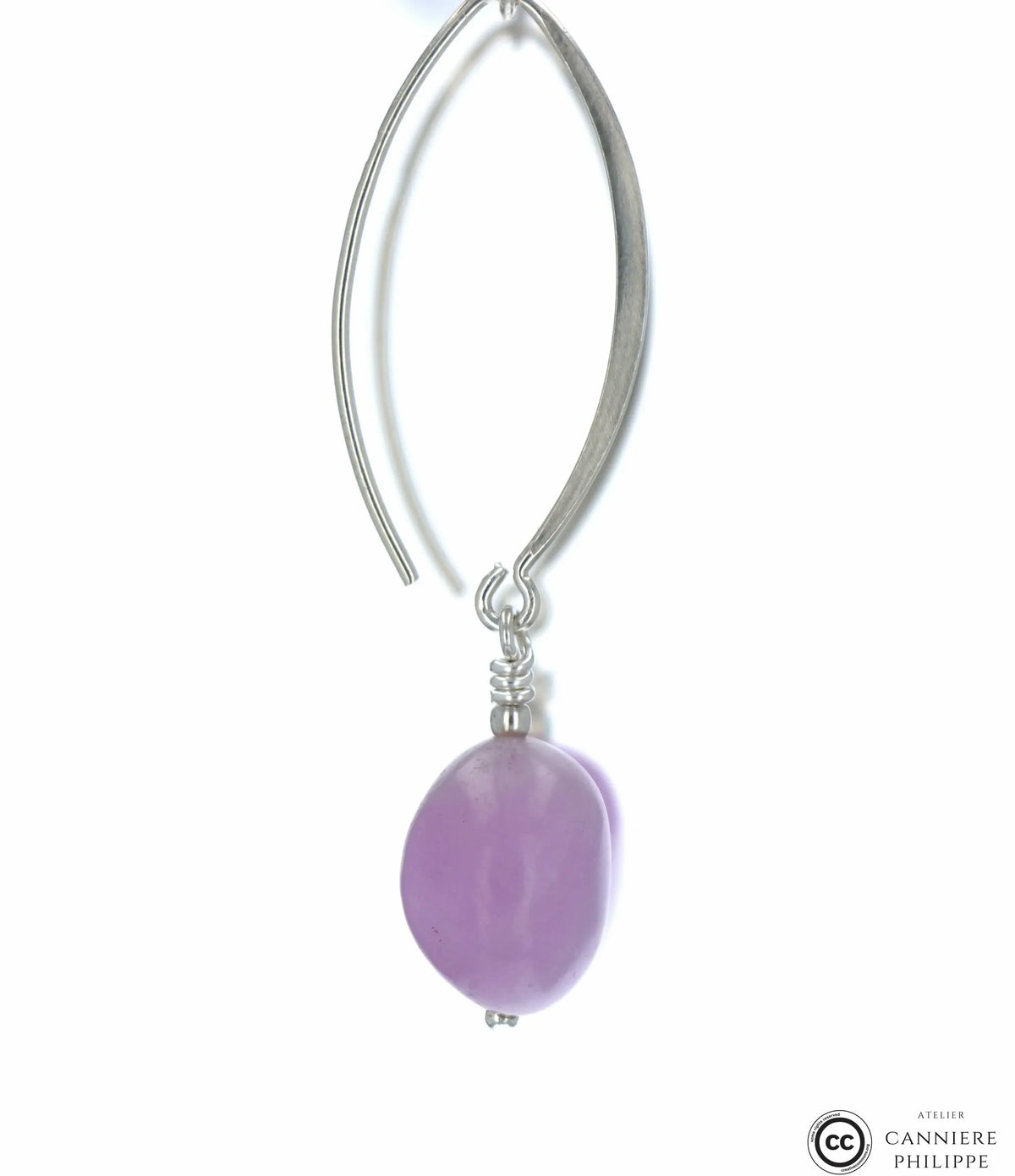 Boucles d'oreilles Kunzite 1 La Taillerie