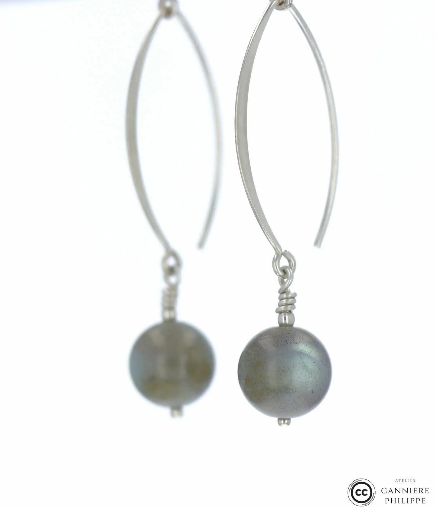 Boucles d'oreilles Labradorite 1 La Taillerie