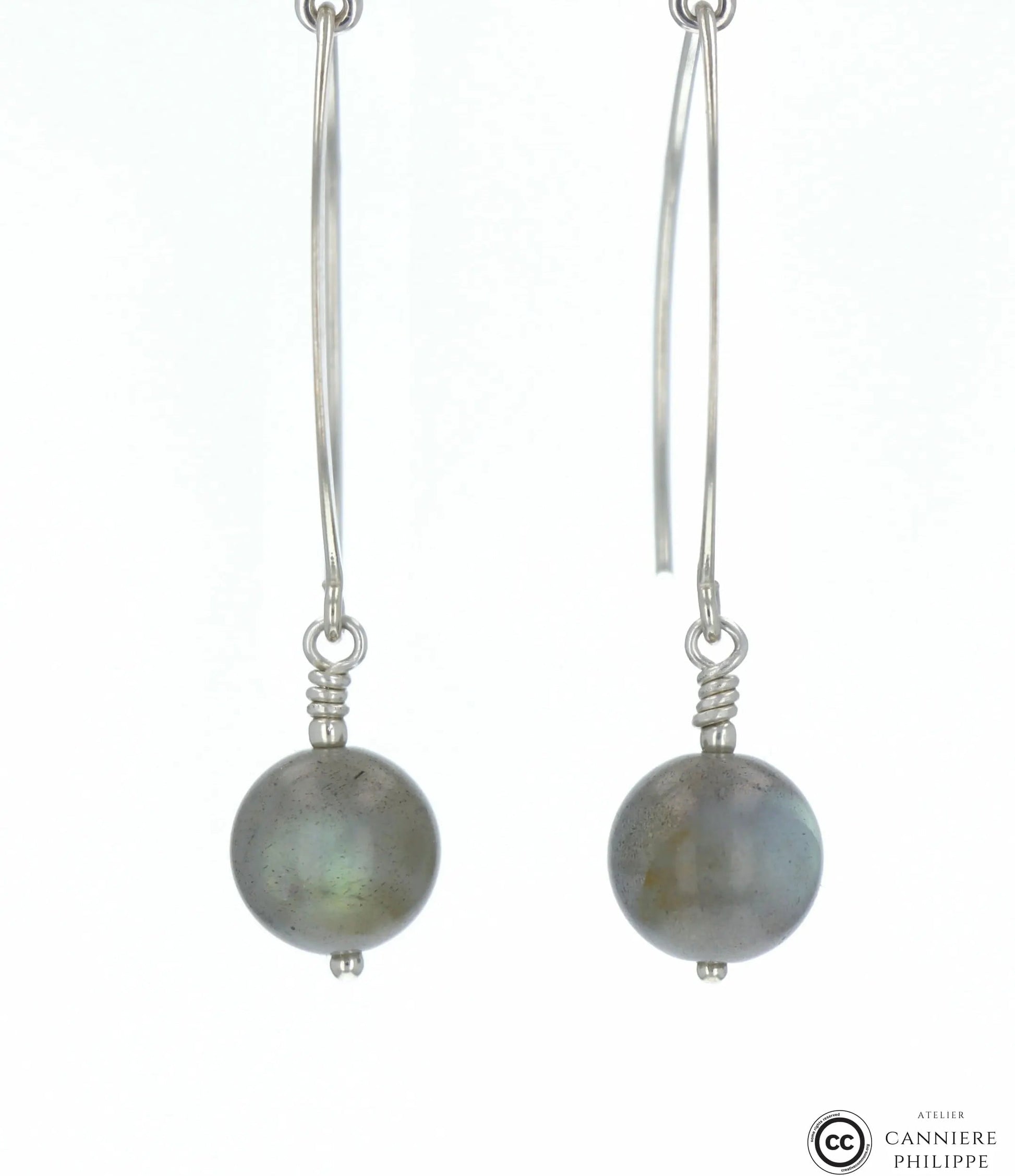 Boucles d'oreilles Labradorite 1 La Taillerie