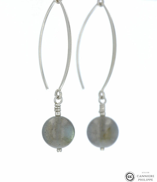 Boucles d'oreilles Labradorite 1 La Taillerie