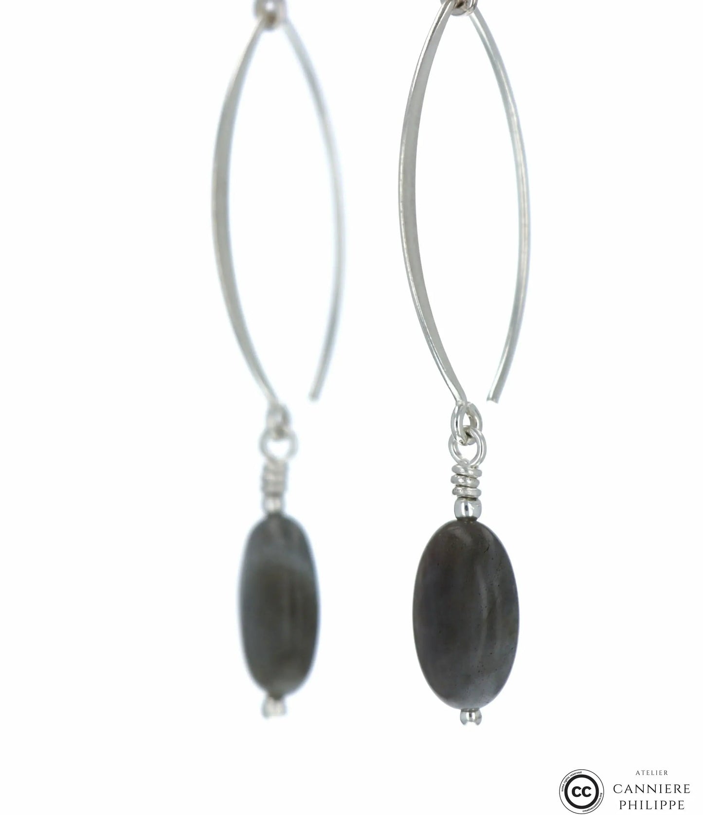 Boucles d'oreilles Labradorite 2 La Taillerie