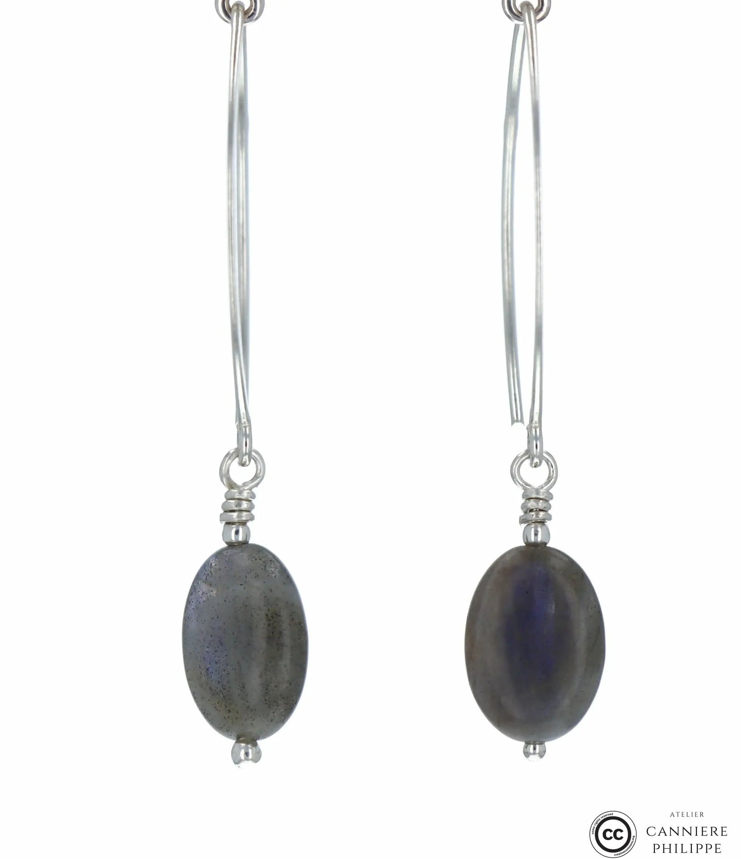 Boucles d'oreilles Labradorite 2 La Taillerie