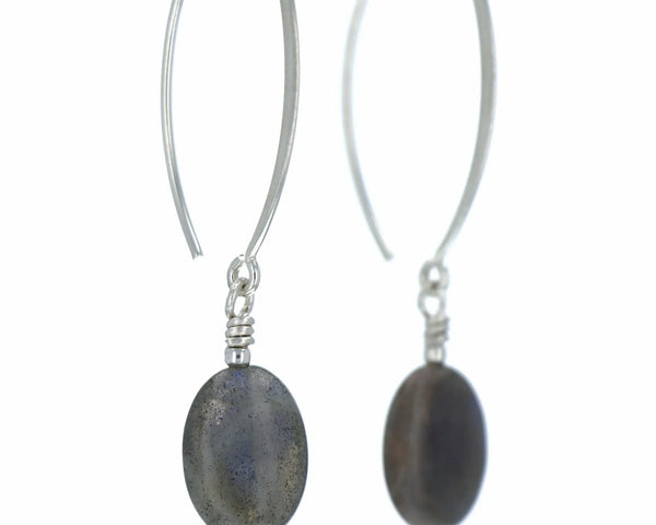 Boucles d'oreilles Labradorite 2 La Taillerie
