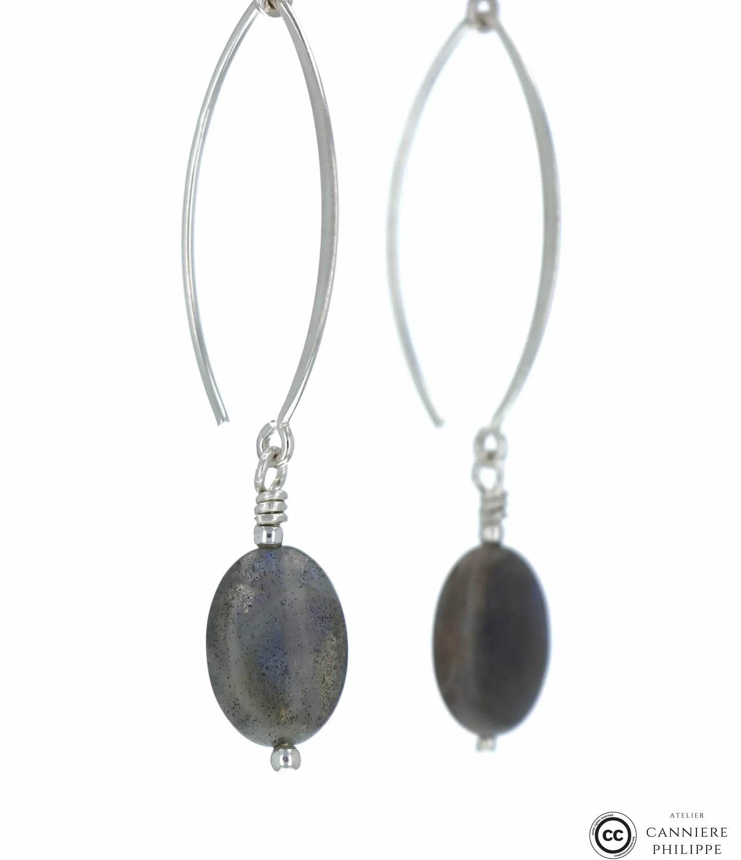 Boucles d'oreilles Labradorite 2 La Taillerie
