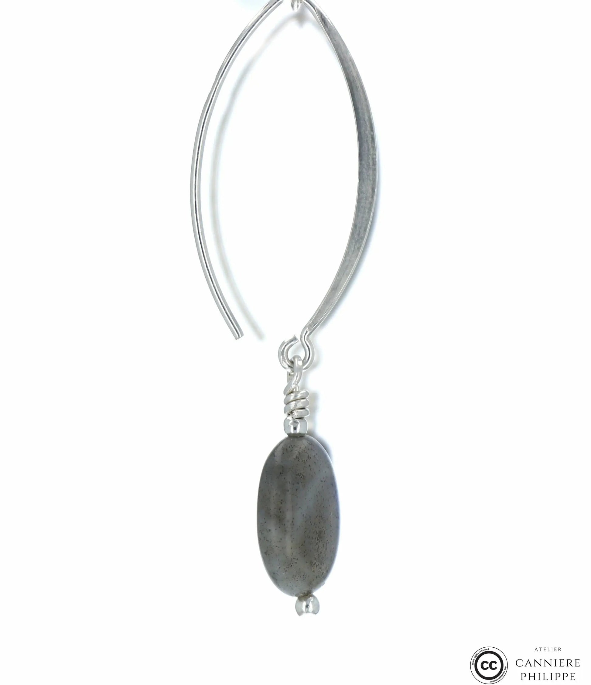 Boucles d'oreilles Labradorite 2 La Taillerie